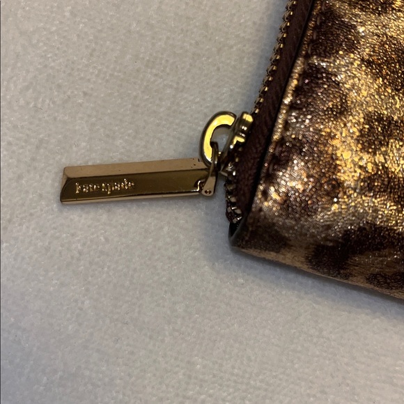 Kate Spade Leopard Print Gold and Copper Women's Wallet - Picture 3 of 6